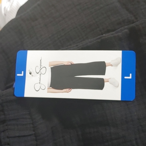 NWT Jessica Simpson Ladies' Gauze Ankle Pants Black - Picture 4 of 8